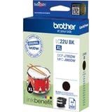 Brother LC22UBK cartuccia d'inchiostro 1 pz Originale Resa elevata (XL) Nero Resa elevata (XL), Nero, Inchiostro a base di pigmento, 1 pz, 2400 pagine, Confezione singola