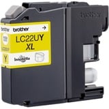 Brother LC22UY cartuccia d'inchiostro 1 pz Originale Resa elevata (XL) Giallo Resa elevata (XL), Giallo, Inchiostro a base di pigmento, 1 pz, 1200 pagine, Confezione singola