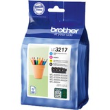 Brother LC3217VALDR cartuccia d'inchiostro 4 pz Originale Nero, Ciano, Magenta, Giallo Nero, Ciano, Magenta, Giallo, 4 pz, 550 pagine, 550 pagine, Confezione multipla