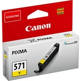 Canon Cartuccia d'inchiostro giallo CLI-571Y Resa standard, Giallo, Inchiostro a base di pigmento, 7 ml, 1 pz, 347 pagine