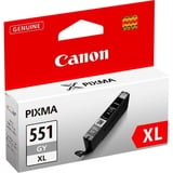 Canon Cartuccia d'inchiostro grigio a resa elevata CLI-551GY XL Resa elevata (XL), Grigio, Inchiostro a base di pigmento, 1 pz, 275 pagine, Vendita al dettaglio