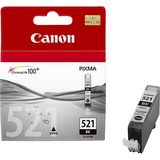 Canon Cartuccia d'inchiostro nero CLI-521BK Nero, Inchiostro a base di pigmento, 1 pz, Vendita al dettaglio