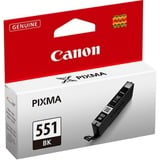 Canon Cartuccia d'inchiostro nero CLI-551BK Resa standard, Nero per foto, Inchiostro colorato, 1 pz, 495 pagine, Vendita al dettaglio