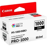 Canon Cartuccia d'inchiostro nero opaco PFI-1000MBK Nero opaco, Inchiostro a base di pigmento, 80 ml, 5490 pagine