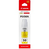 Canon GI-50 Y, Resa elevata, Flacone d'inchiostro, Giallo Resa elevata, Flacone d'inchiostro, Giallo, Giallo, Inchiostro a base di pigmento, 1 pz, 7700 pagine