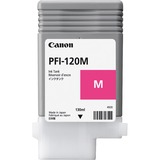 Canon PFI-120M cartuccia d'inchiostro 1 pz Originale Magenta Magenta, Inchiostro a base di pigmento, 130 ml, 1 pz, Confezione singola