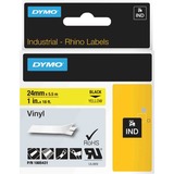 Dymo Etichette in vinile IND, Nastro di scrittura Nero su giallo, Multicolore, Vinile, -40 - 80 °C, UL 969, DYMO