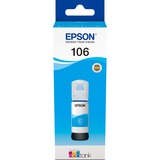 Epson 106 EcoTank Cyan ink bottle, Inchiostro Originale, Ciano, Epson, - EcoTank ET-7750 - EcoTank ET-7700, 70 ml, Stampa inkjet