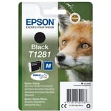 Epson Fox Inchiostro nero singolo DURABrite Ultra Volpe T1281 Nero, Inchiostro a base di pigmento, 5,9 ml, 1 pz, 185 pagine