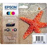 Epson Multipack 4-colours 603 Ink, Inchiostro Resa standard, Nero, Ciano, Magenta, Giallo, 3,4 ml, 2,4 ml, 1 pz, 150 pagine