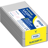 Epson SJIC22P(Y): Ink cartridge for ColorWorks C3500 (yellow), Inchiostro Giallo, Inchiostro a base di pigmento, 1 pz