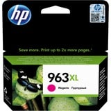 HP Cartuccia di inchiostro magenta originale 963XL ad alta capacità Resa elevata (XL), Magenta, Inchiostro a base di pigmento, 23,25 ml, 1 pz, Confezione singola