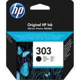 HP Cartuccia di inchiostro nero originale 303 Standard, Nero, Inchiostro a base di pigmento, 1 pz, 200 pagine, Confezione singola
