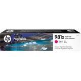 HP Cartuccia magenta originale ad alta capacità 981X PageWide, Inchiostro Resa elevata (XL), Magenta, Inchiostro a base di pigmento, 114,5 ml, 1 pz, 10000 pagine