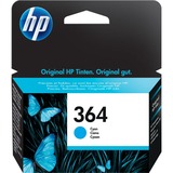 HP Cartuccia originale inchiostro ciano 364 Resa standard, Ciano, Inchiostro colorato, 1 pz, 300 pagine