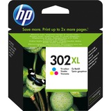 HP Cartuccia originale inchiostro tricromia ad alta capacità 302XL Alto, Ciano, Magenta, Giallo, Inchiostro colorato, 1 pz, 300 pagine