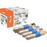Peach 110879 cartuccia toner 4 pz Nero, Ciano, Magenta, Giallo Nero, Ciano, Magenta, Giallo, 4 pz