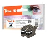 Peach PI500-142 cartuccia d'inchiostro 2 pz Compatibile Resa standard Nero Resa standard, Nero, 15 ml, 2 pz, 725 pagine, Confezione multipla