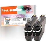 Peach PI500-220 cartuccia d'inchiostro 2 pz Compatibile Resa standard Nero Resa standard, Nero, 13 ml, 2 pz, 550 pagine, Doppia confezione