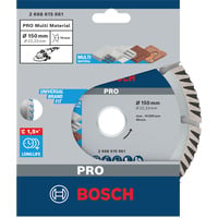 Bosch 2 608 615 061 accessorio per smerigliatrice Disco per tagliare, Lama Disco per tagliare, Mattone, Cemento, Calcestruzzo duro, Calcareo, Pietra, 15 cm, Bosch, Centro piatto, 2,22 cm