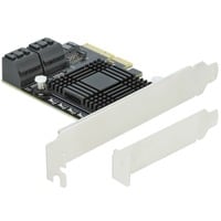 DeLOCK 90498 scheda di interfaccia e adattatore Interno SATA PCIe, SATA, 6 Gbit/s, SATA