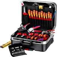 KNIPEX Valigetta per attrezzi "BIG Basic Move" ElektroPlus, 68 pezzi, Set di strumenti Nero