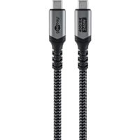 goobay Cavo USB4 Gen 3x2, connettore USB-C > connettore USB-C, 40Gbit/s Nero/grigio