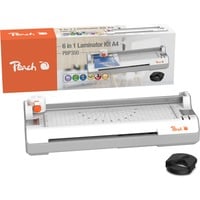 Peach PBP350 Laminatrice a freddo/caldo 250 mm/min Bianco, Laminatore 23 cm, Laminatrice a freddo/caldo, 250 mm/min, A4, 0,125 µm, Custodia