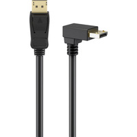 goobay Cavo DisplayPort con connettore a 90° > connettore DisplayPort, 8K / 144Hz Nero