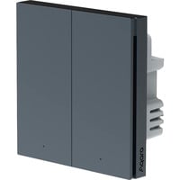Aqara Interruttore da parete intelligente H1 - due bilancieri con conduttore neutro grigio