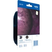 Brother LC1220BK cartuccia d'inchiostro 1 pz Originale Nero Nero, Inchiostro a base di pigmento, 1 pz, 300 pagine, Confezione singola, Vendita al dettaglio