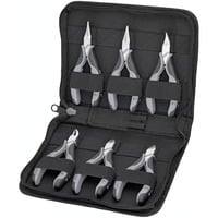 KNIPEX Set di pinze elettroniche ESD, 6 pezzi, Set pinze Nero/grigio