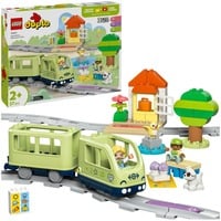 LEGO DUPLO 10427 Treno d’Avventura Interattivo, Giochi per Bambini e Bambine da 2+ con Mattoncini Multifunzione, Idea Regalo, Giochi di costruzione Giochi per Bambini e Bambine da 2+ con Mattoncini Multifunzione, Idea Regalo, Set da costruzione, 2 anno/i, Plastica, 57 pz, 1,51 kg