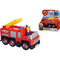 Simba Sam il Pompiere Jupiter con figura di Sam,  veicolo da gioco rosso/Giallo