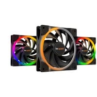 be quiet! Light Wings | 120mm PWM Triple Pack high-speed Case per computer Ventilatore 12 cm Nero 3 pz, Ventola Nero, Ventilatore, 12 cm, 2500 Giri/min, 88,86 m³/h, Nero