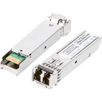 Digitus Modulo mini GBIC (SFP), 1,25 Gbps, 0,55 km, Ricetrasmettitore 1,25 Gbps, 0,55 km, Fibra ottica, SFP, LC, 50/125 µm, SX, 500 m