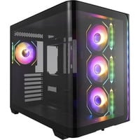 FSP M580-BA Midi Tower Nero, Chassis Tower Nero, Midi Tower, PC, Nero, ATX, micro ATX, Mini-ITX, Vetro, SPCC, Gaming