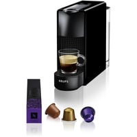 Krups Nespresso Essenza Mini, Macchina a capsula Nero, Macchina per caffè a capsule, 0,6 L, Capsule caffè, 1310 W, Nero