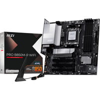 MSI PRO B850M-P WIFI scheda madre AMD B850 Socket AM5 micro ATX Nero/Argento, AMD, Socket AM5, AMD Ryzen 7000 Series, AMD Ryzen 8000 Series, AMD Ryzen 9000 Series, Socket AM5, DDR5-SDRAM, 256 GB