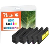 Peach PI300-999 cartuccia d'inchiostro 5 pz Compatibile Resa standard Nero, Ciano, Magenta, Giallo Resa standard, Nero, Ciano, Magenta, Giallo, 30 ml, 14 ml, 5 pz, Confezione multipla