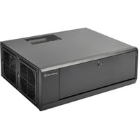 SilverStone GD10 HTPC Nero, Case HTPC Nero, HTPC, PC, Nero, ATX, CEB, uATX, Alluminio, Plastica, Acciaio, Lato