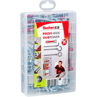 fischer Profi-Box DuoPower + gancio, Tassello grigio chiaro/Rosso