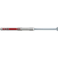 fischer Tassello a gambo lungo DuoXpand 8x100 T grigio chiaro/Rosso