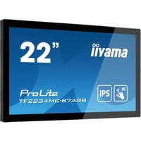 iiyama ProLite TF2234MC-B7AGB Monitor PC 54,6 cm (21.5") 1920 x 1080 Pixel Full HD LED Touch screen Multi utente Nero, Public Display Nero, 54,6 cm (21.5"), 1920 x 1080 Pixel, Full HD, LED, 8 ms, Nero