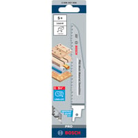 Bosch 2 608 657 608 lama per sega a gattuccio, sega a traforo e sega universale Lama per sega universale Bimetallo 5 pz Lama per sega universale, Truciolare, Legno per costruzione, Legno per costruzione con chiodi, Plastica rinforzata con fibra..., Bimetallo, Bianco, 5 - 8, 3,2 mm