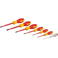 Bosch Set di cacciaviti VDE PH/SL Professional, 7 pezzi, Cacciavite rosso/Giallo