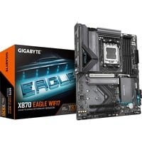 GIGABYTE X870 EAGLE WIFI7 Scheda Madre - Supporta CPU AMD Ryzen 9000, 14+2+2 fasi VRM, fino a 8000MHz DDR5 (OC), 1xPCIe 5.0 + 2xPCIe 4.0, Wi-Fi 7, LAN 2.5GbE, USB 4 Nero/grigio, 14+2+2 fasi VRM, fino a 8000MHz DDR5 (OC), 1xPCIe 5.0 + 2xPCIe 4.0, Wi-Fi 7, LAN 2.5GbE, USB 4, AMD, Socket AM5, AMD Ryzen 7000 Series, AMD Ryzen 8000 Series, AMD Ryzen 9000 Series, Socket AM5, 256 GB, DDR5-SDRAM