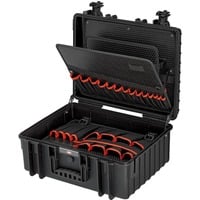 KNIPEX Valigetta per attrezzi "Robust34" 00 21 36 LE, Cassetta portautensili Nero