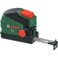 Bosch Metro a nastro 5m + clip per matita, Misura di nastro verde/Nero