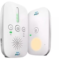Philips Audio Monitors Essential SCD502/26 Baby monitor audio DECT, Babyphone bianco/grigio, Babyfono DECT, 120 canali, 300 m, 50 m, 300 m, Bianco